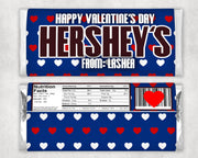 Hershey PNG Template for Valentine Favors