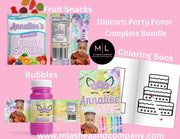 Unicorn Party Favor Complete Bundle