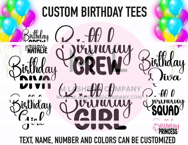 Birthday Crew SVG Bundle