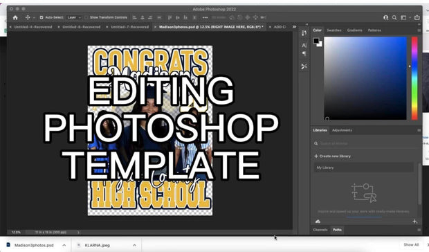 Congrats PSD Template + Mini Video Tutorial