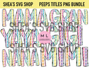 Peeps Titles PNG Bundle