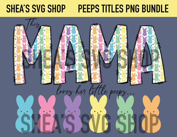 Peeps Titles PNG Bundle