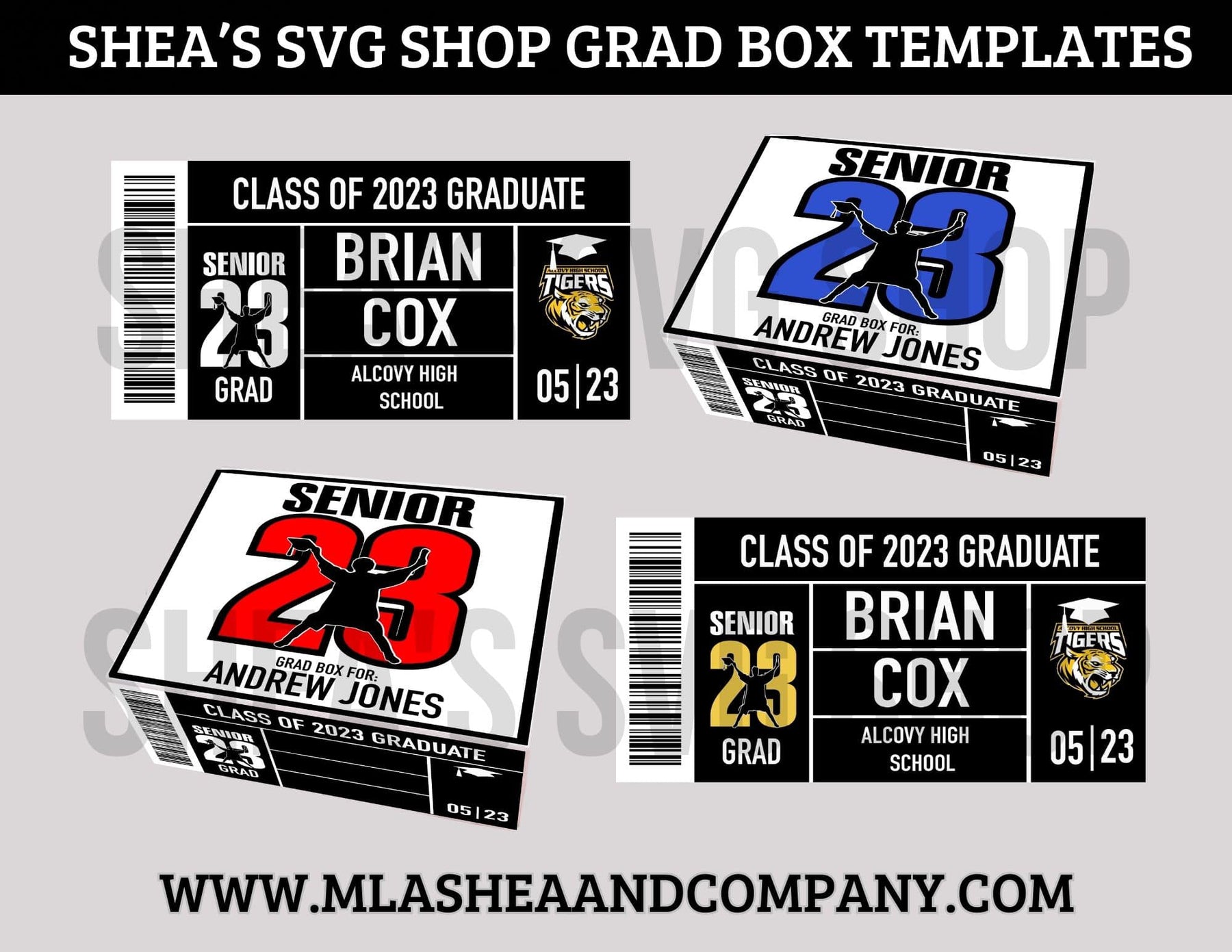 Grad Box Templates – M LaShea & Company
