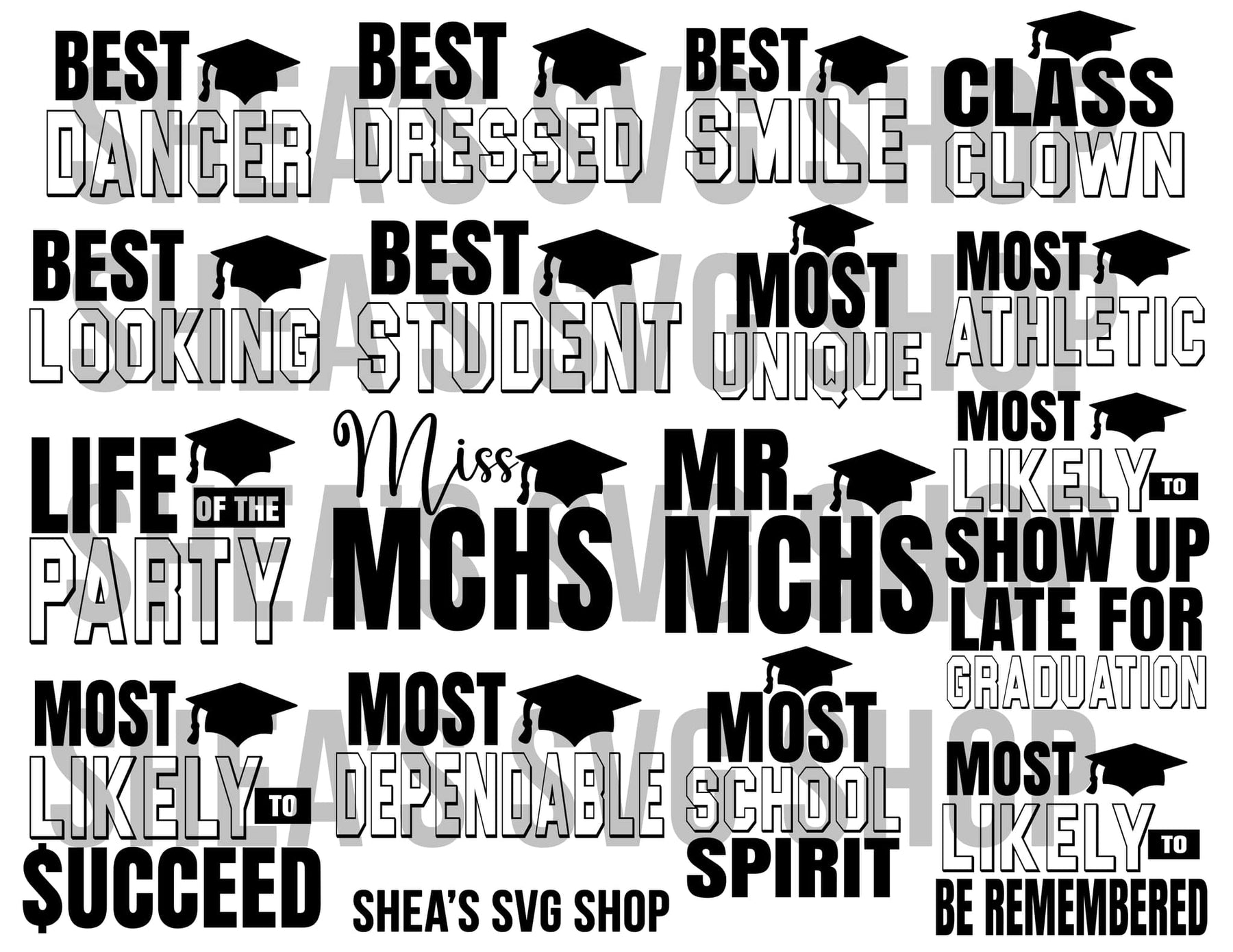 Senior Superlatives SVG Bundle M LaShea Company wia-ceramic-plates-station-16-editions