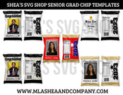 Senior/Grad Chip Bag Mega Template Bundle