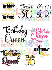 Birthday Queen SVG Bundle