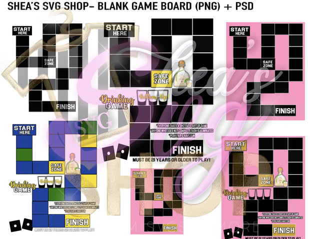 Blank Game Board Template