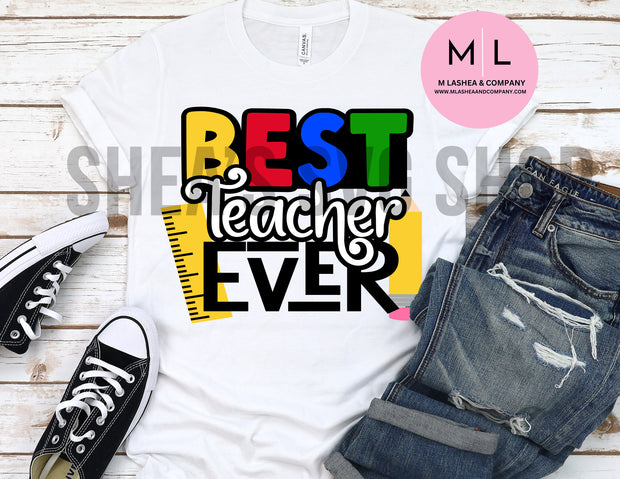 Best Teacher Ever SVG + PNG