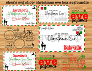 Christmas Eve Box SVG Bundle