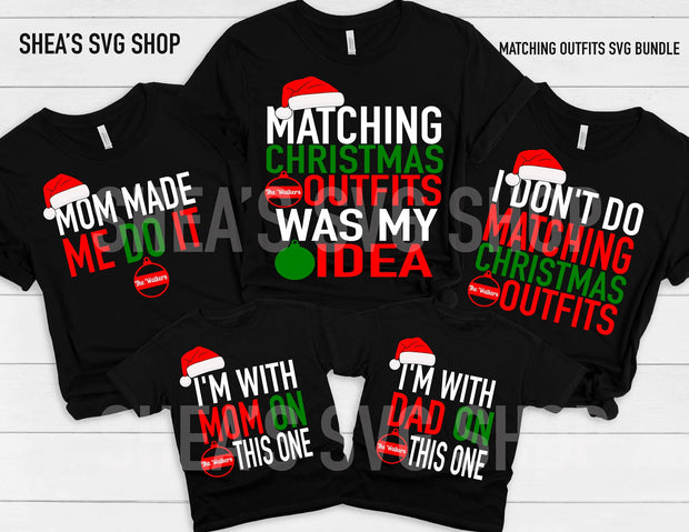 Christmas Matching Outfits SVG Bundle