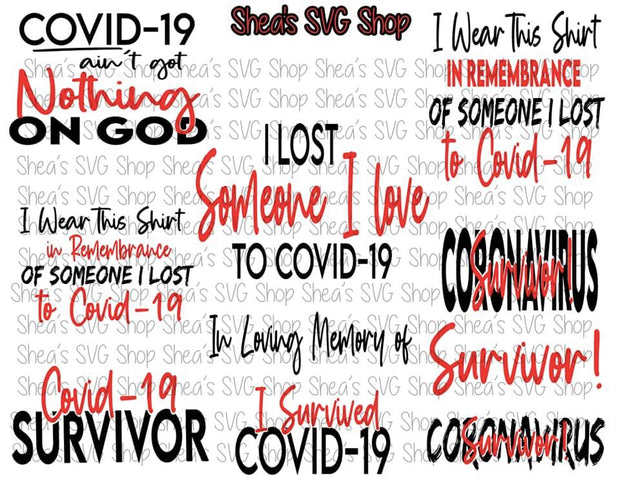 Covid Survivor SVG Bundle