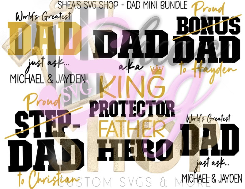 Dad Mini SVG Bundle – M LaShea & Company