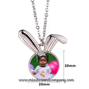 Sublimation Bunny Ears Necklace