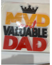 MVD Most Valuable Dad DTF Transfer