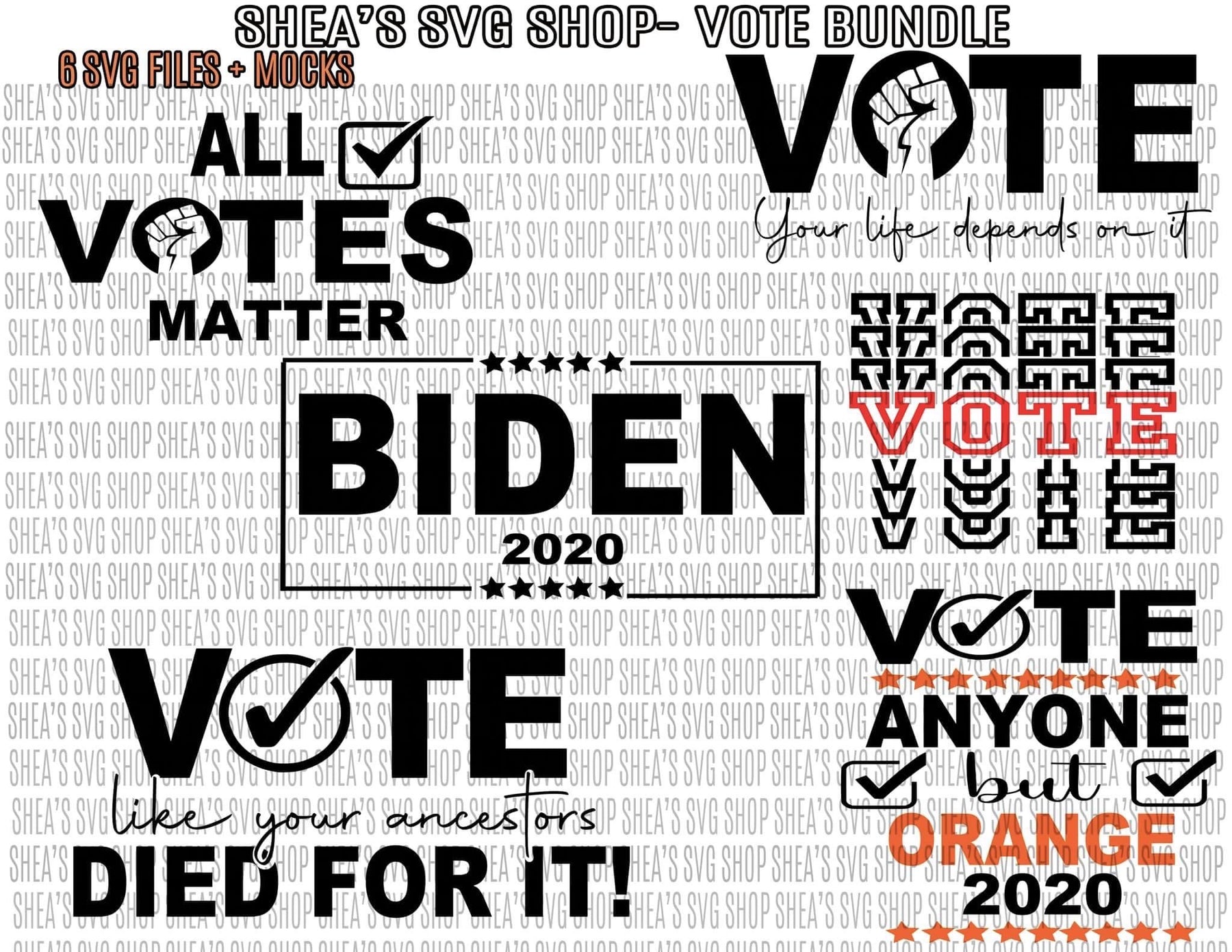 VOTE SVG Bundle- Digital Files – M LaShea & Company
