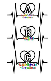 Alphabet Heart Rhythm Digital File