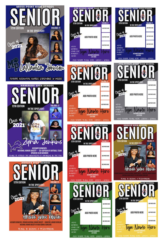 Senior Magazine Cover Digital Print- Style 1