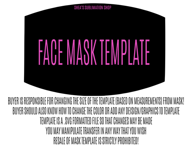Performance Mask Template Blank Mask Template