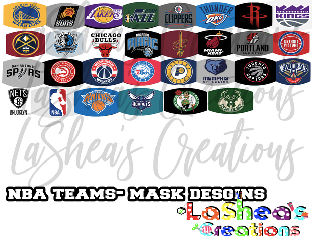 Mask Nba Texture NBA FACE MASKS – M LaShea & Company