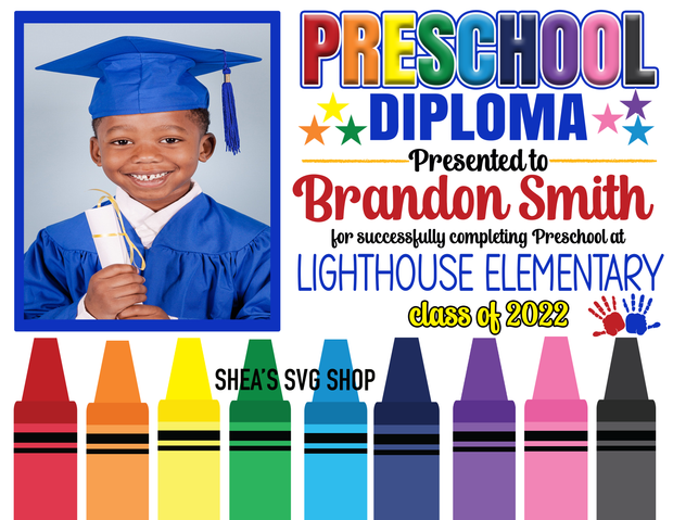 Kinder- Preschool Diploma Bundle