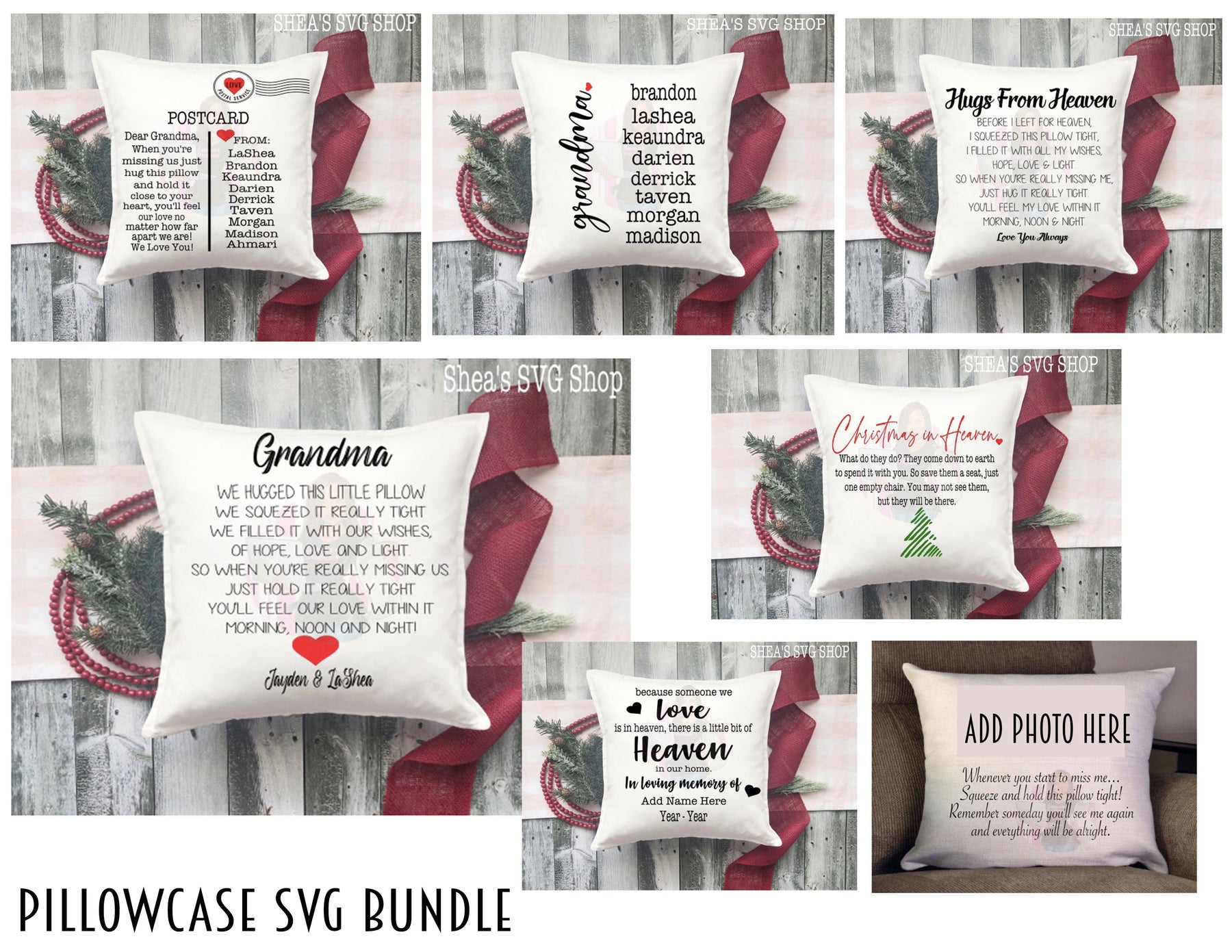 Pillowcase SVG Bundle M LaShea & Company