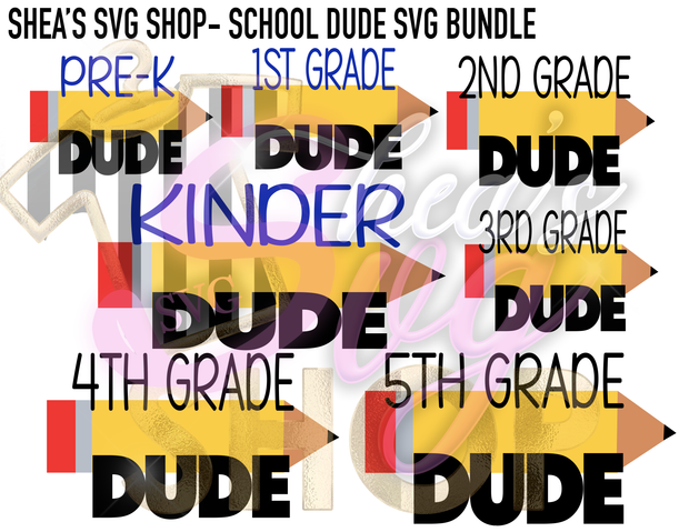 School Dude SVG  Bundle