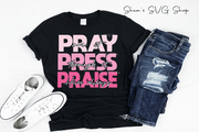 Pray Press Praise SVG