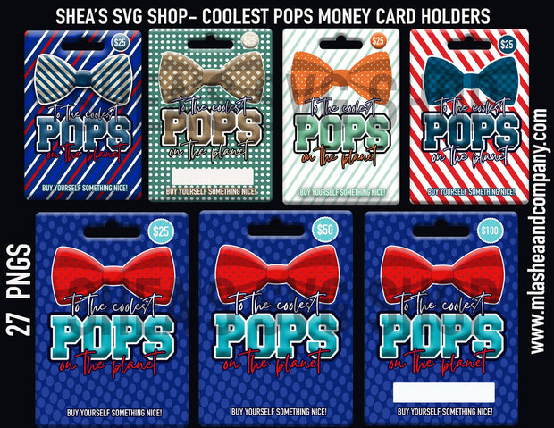 Coolest Pops Money Card Holder Templates