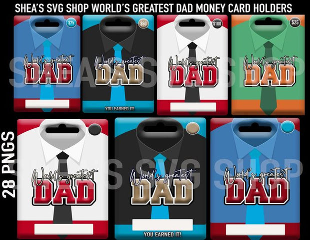 World's Greatest Dad Money Card Holders