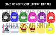 Teacher Lunch Tote Templates
