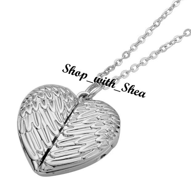 Sublimation Heart Locket Necklace