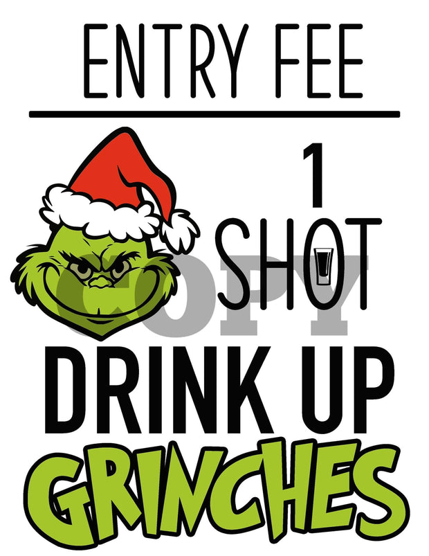 Grinch Party Sign