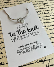Bridesmaids Proposal Initial Bracelet