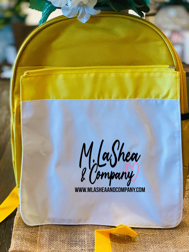 Small Sublimation Bookbag