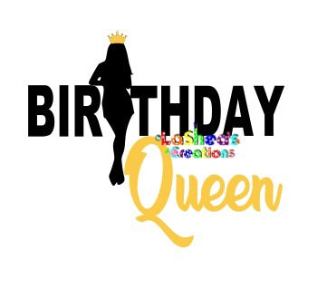 Birthday Queen Silhouette