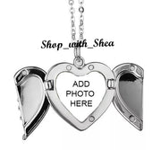 Sublimation Heart Locket Necklace