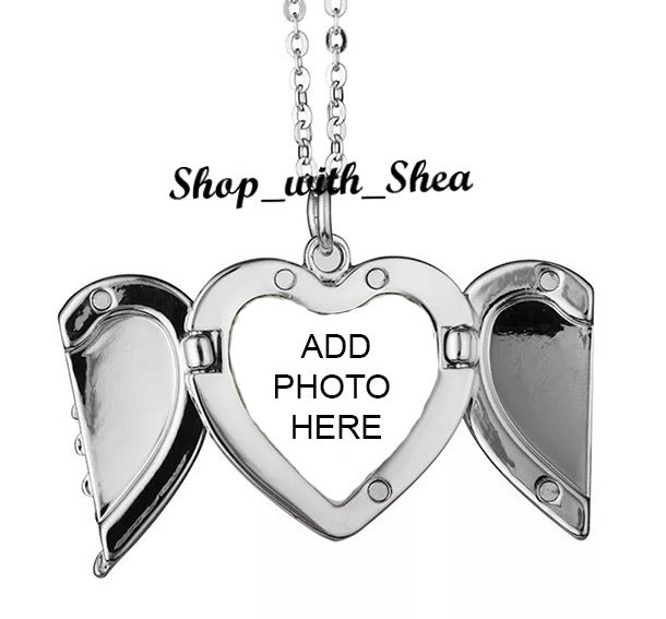 Sublimation Heart Locket Necklace