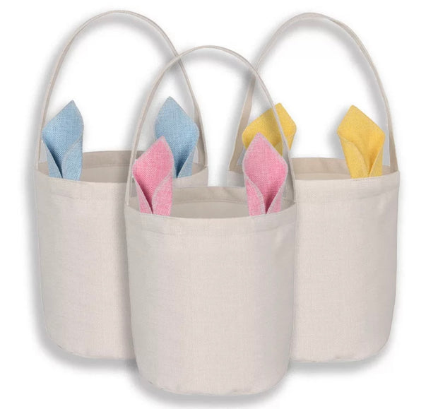 Bunny Ear Canvas Basket Bag (Sublimation)