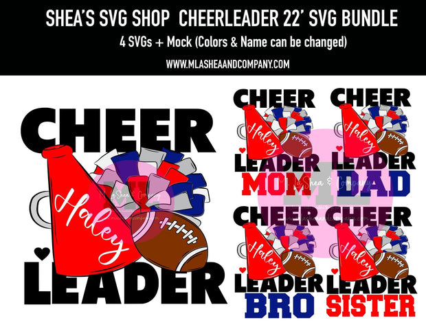 Cheerleader 22’ SVG Bundle
