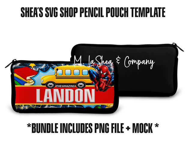 SpiderMan Pencil Pouch Template