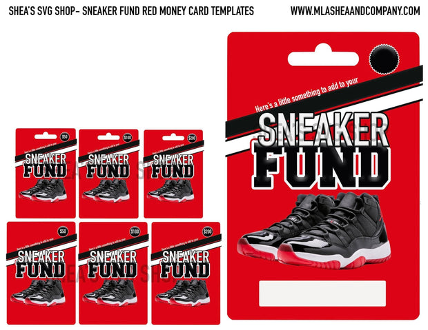 Sneaker Fund Money Templates PNG