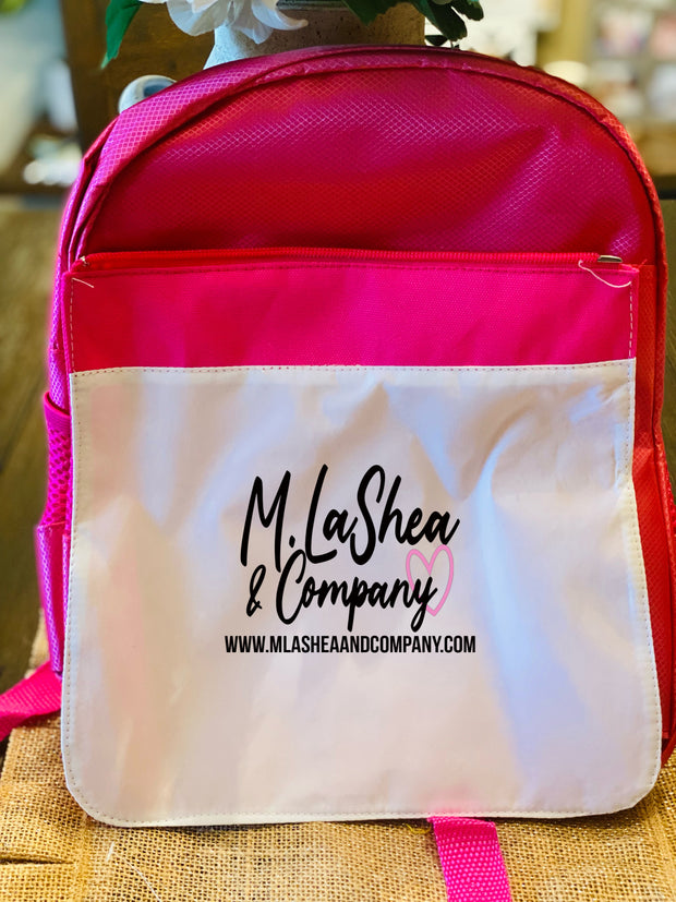 Small Sublimation Bookbag