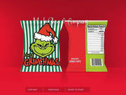 Grinch Chip Bag Templates