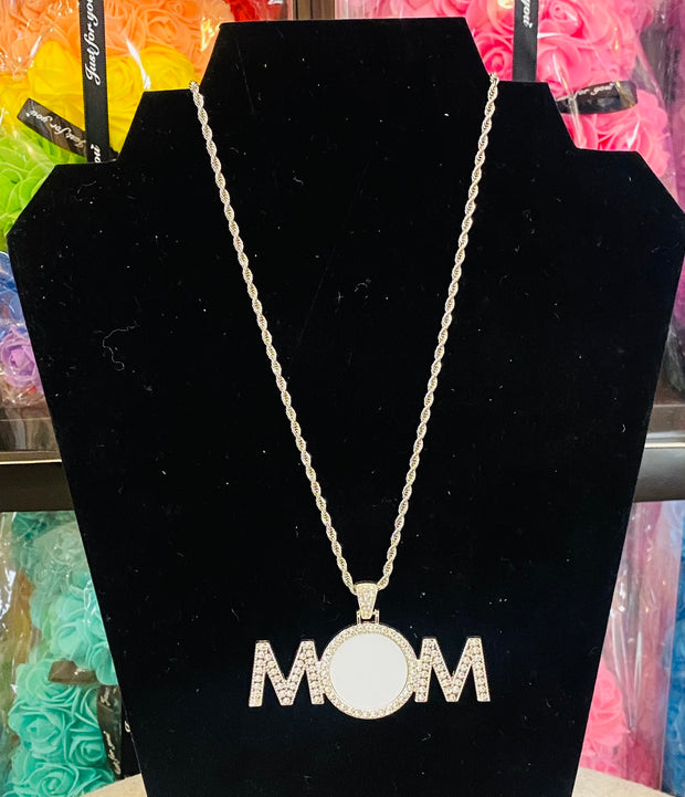 MOM Bling Sublimation Necklace