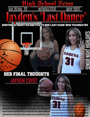 Last Dance Senior Basketball Newsletter .PSD Template