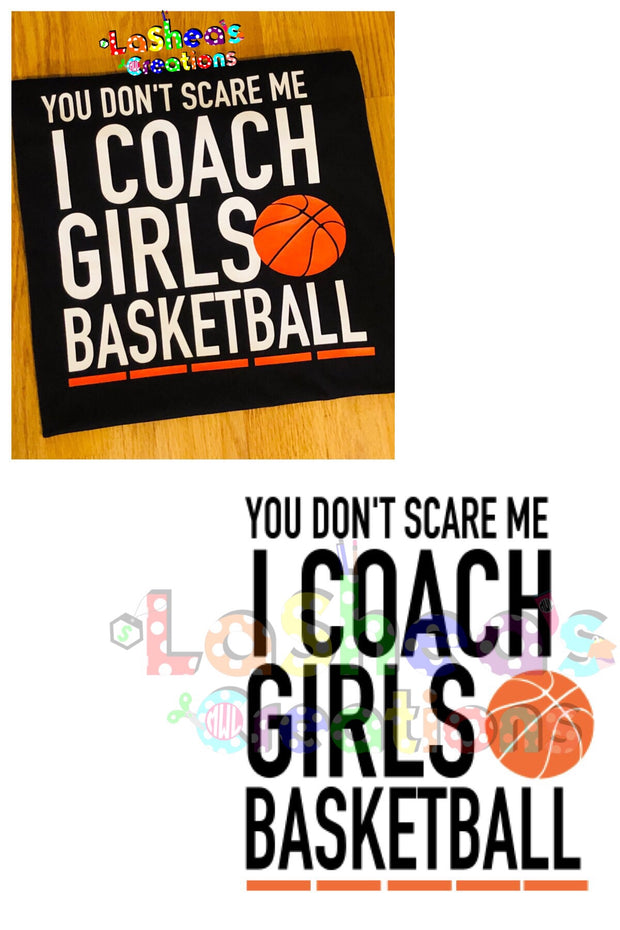 I Coach Basketball Girls Digital File