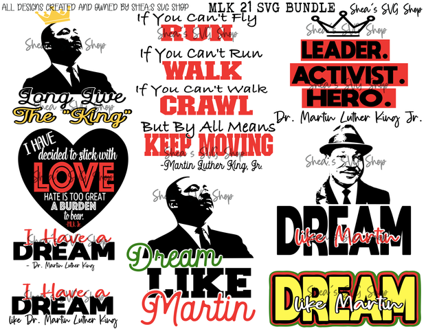 Dr. Martin Luther King Jr. SVG Bundle